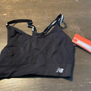New Balance logo‎ strap sports bra. NWT . Retail 28